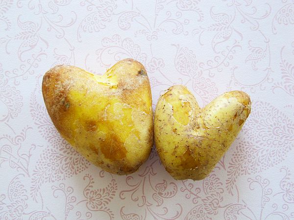 Kartoffel in Herzform